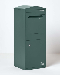 Boîte aux lettres et colis incurvée Large Vert foncé