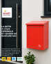 Boîte à colis moyenne Rouge à accès frontal