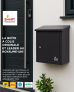 Boîte à colis moyenne Noire à accès frontal
