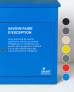 Boîte à colis moyenne Bleue à accès frontal