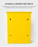 Boîte à colis moyenne Jaune à accès frontal