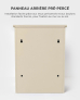 Boîte à colis moyenne Beige à accès frontal