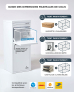 SMART PARCEL BOX™ - Boîte aux lettres et colis Large à accès frontal et arrière en acier Blanc