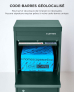 Boîte aux lettres et colis Large Vert à accès frontal et arrière