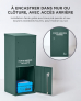 Boîte aux lettres et colis Large Vert à accès frontal et arrière