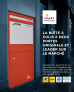 Boîte aux lettres et colis Large Rouge à accès frontal et arrière