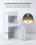 SMART PARCEL BOX™ - Boîte aux lettres et colis Large à accès frontal et arrière en acier Blanc