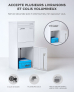SMART PARCEL BOX™ - Boîte aux lettres et colis Large à accès frontal et arrière en acier Blanc