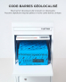 SMART PARCEL BOX™ - Boîte aux lettres et colis Large à accès frontal et arrière en acier Blanc