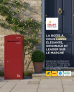 Boîte aux lettres et colis incurvée Large Bordeaux