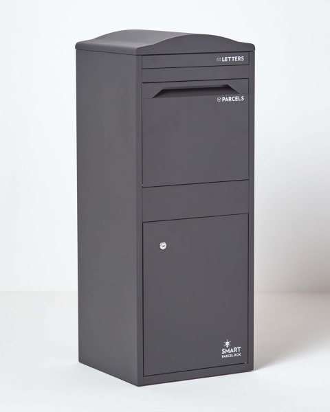 Boîte aux lettres et colis incurvée Large Gris foncé